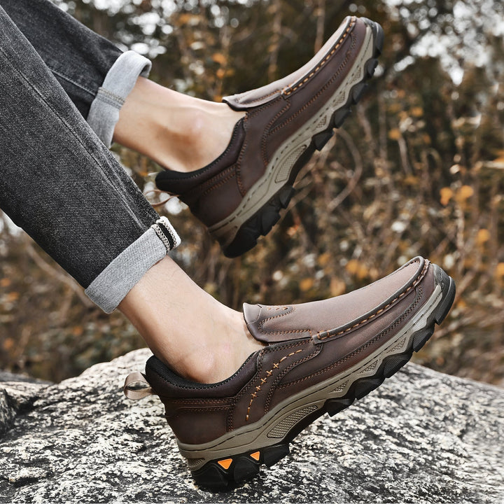 Men's Leather Slip On Orthopedic Shoes Men
