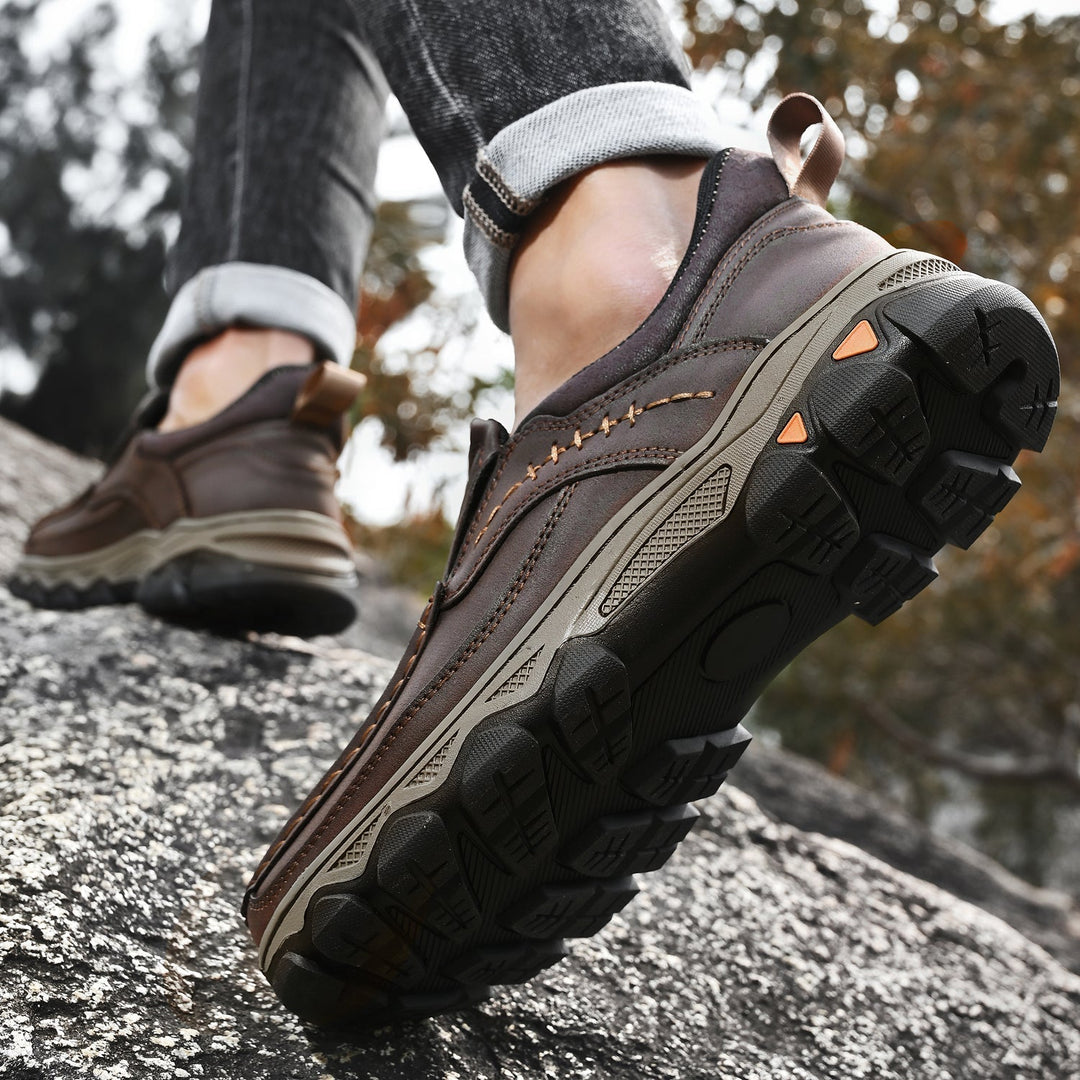 Men's Leather Slip On Orthopedic Shoes Men