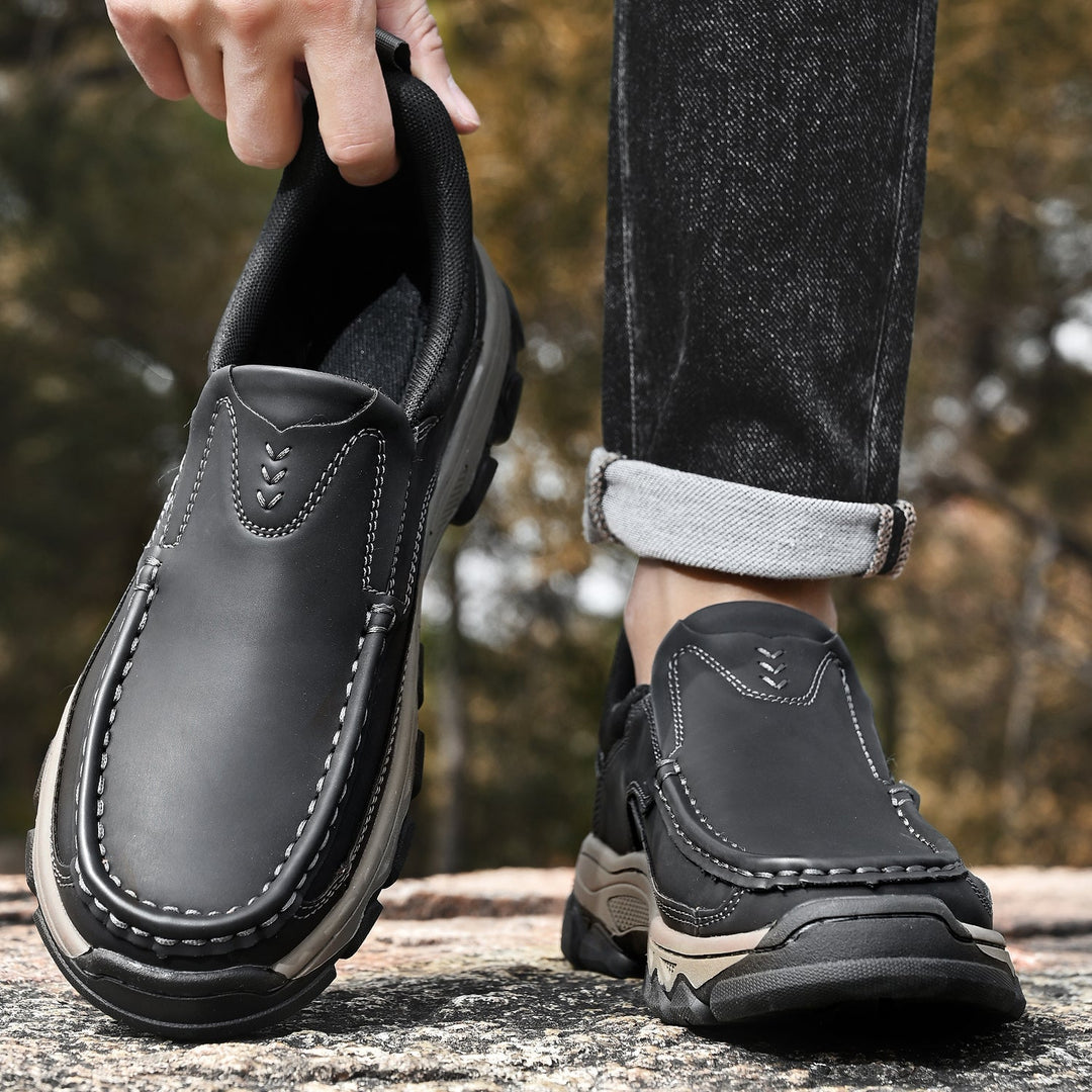 Men's Leather Slip On Orthopedic Shoes Men