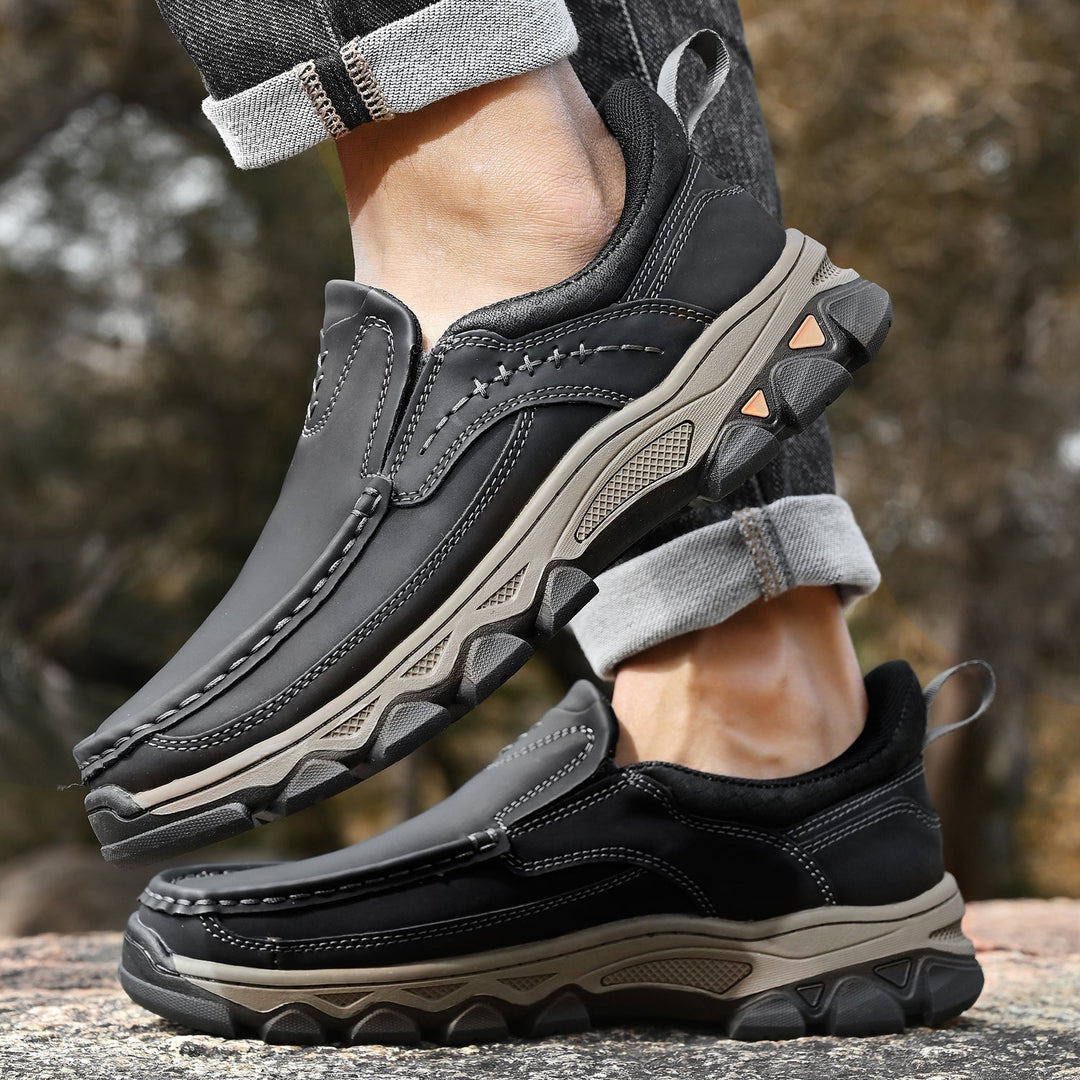 Men's Leather Slip On Orthopedic Shoes Men