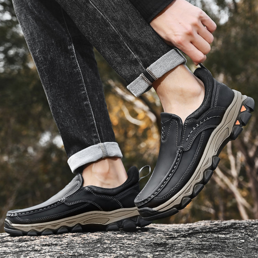 Men's Leather Slip On Orthopedic Shoes Men