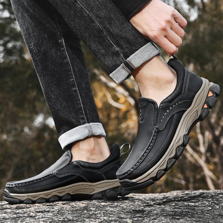 Men's Leather Slip On Orthopedic Shoes Men