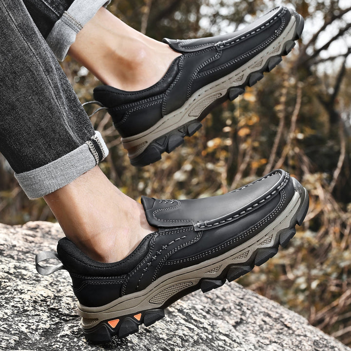 Men's Leather Slip On Orthopedic Shoes Men
