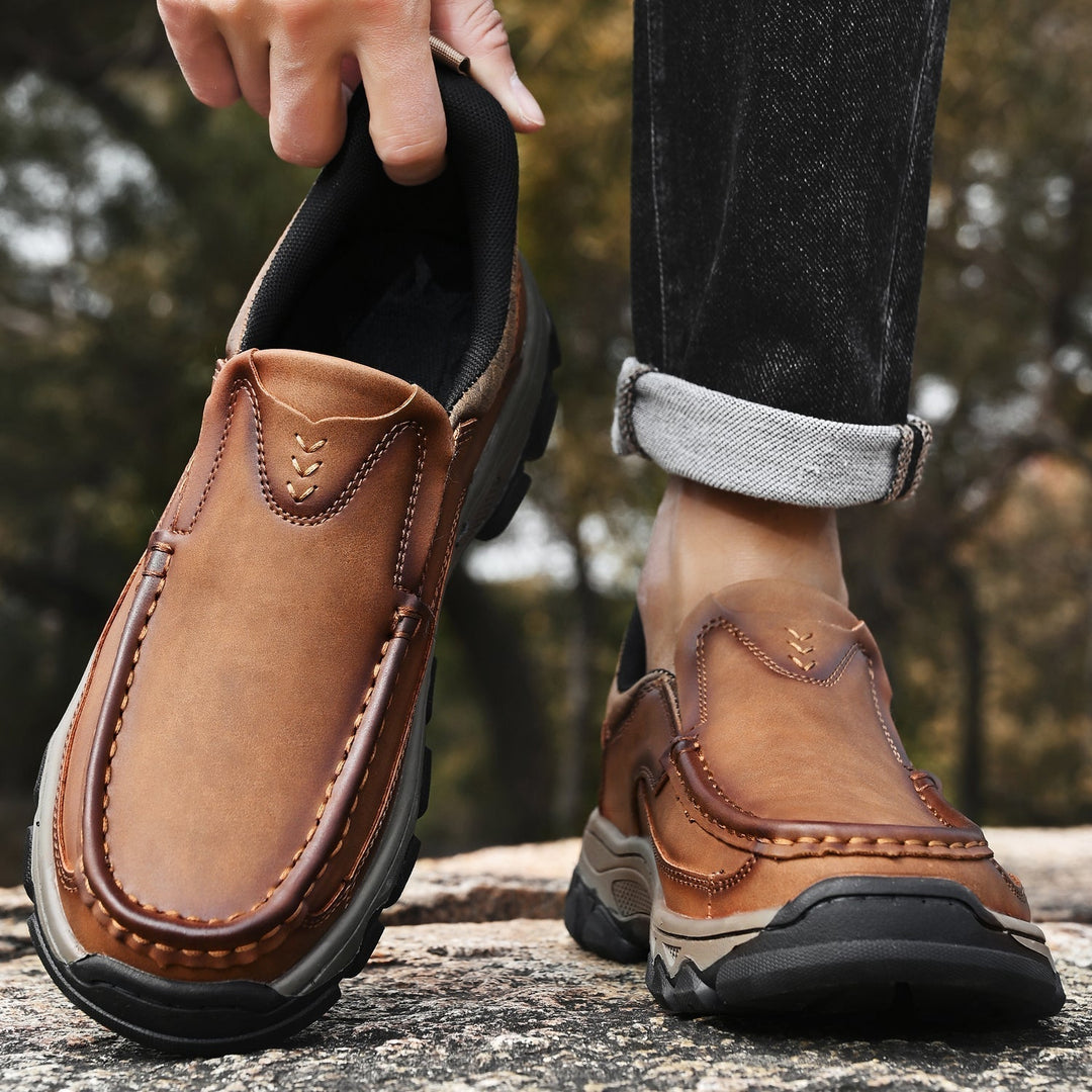Men's Leather Slip On Orthopedic Shoes Men