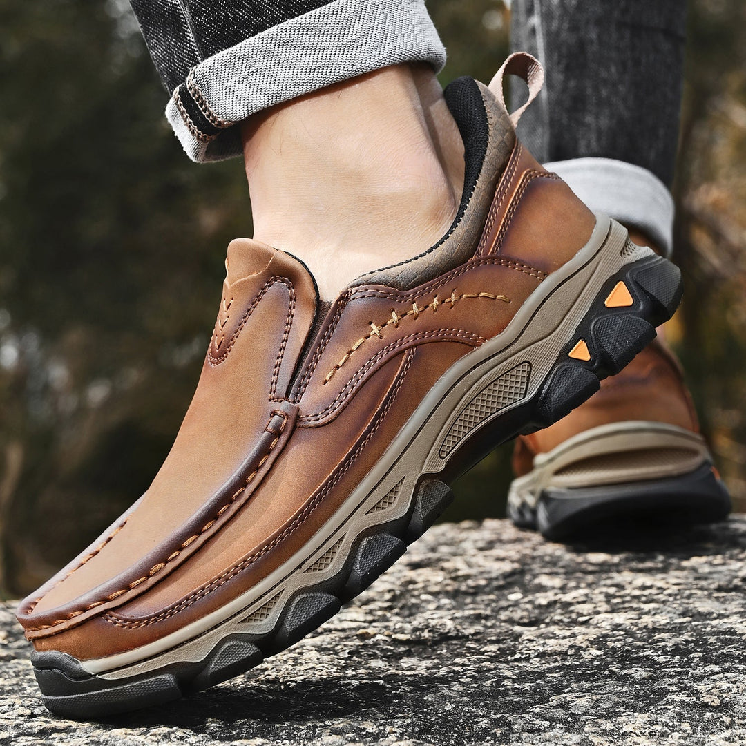 Men's Leather Slip On Orthopedic Shoes Men