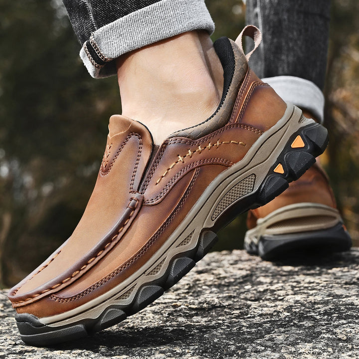 Men's Leather Slip On Orthopedic Shoes Men