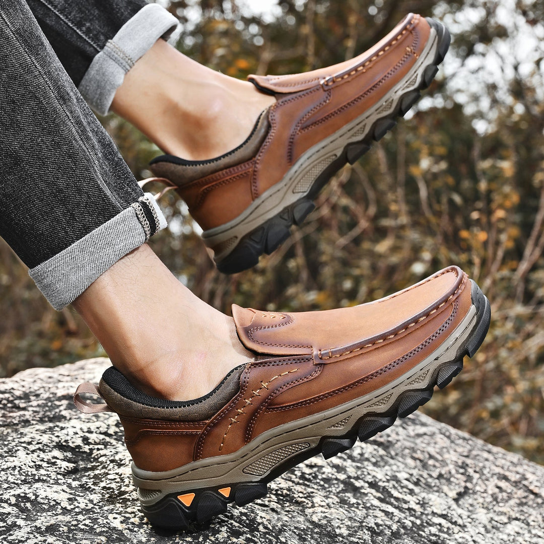 Men's Leather Slip On Orthopedic Shoes Men