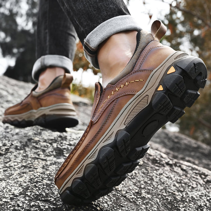 Men's Leather Slip On Orthopedic Shoes Men