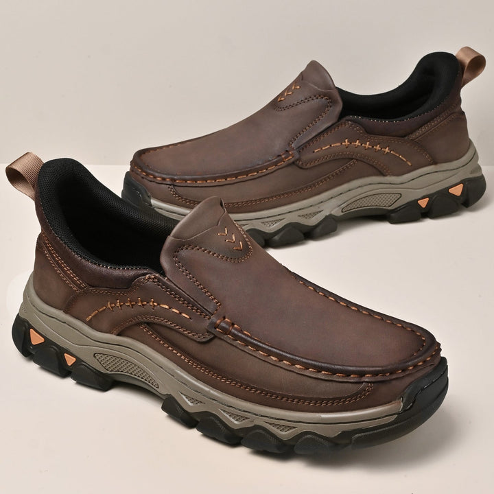 Men's Leather Slip On Orthopedic Shoes Men