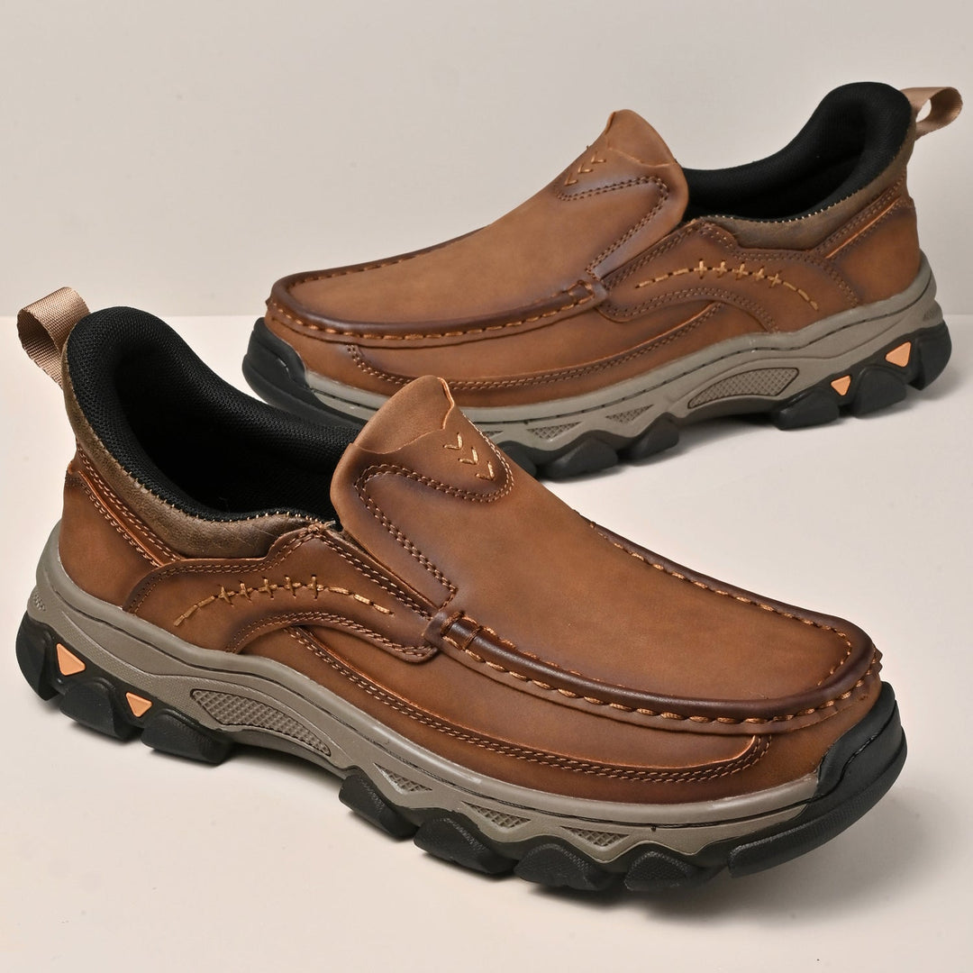 Men's Leather Slip On Orthopedic Shoes Men