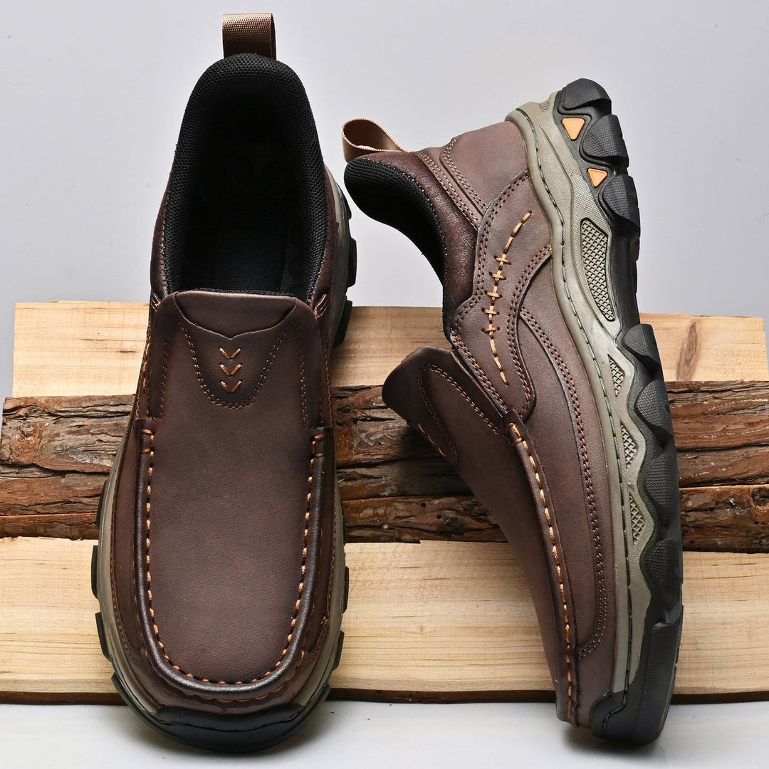 Men's Leather Slip On Orthopedic Shoes Men