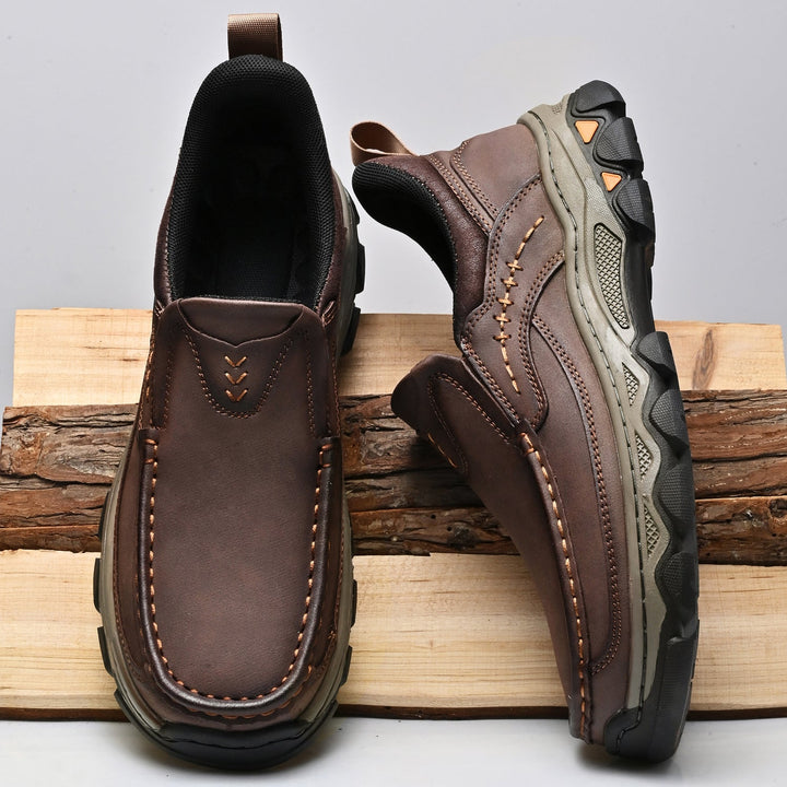 Men's Leather Slip On Orthopedic Shoes Men