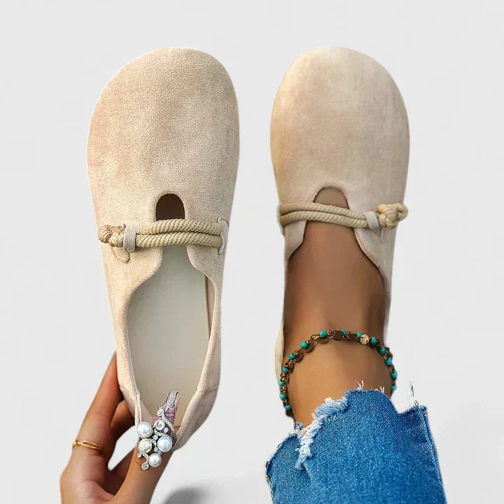 Women's Classic Wide Fit Orthopedic Loafer Slippers - Beige