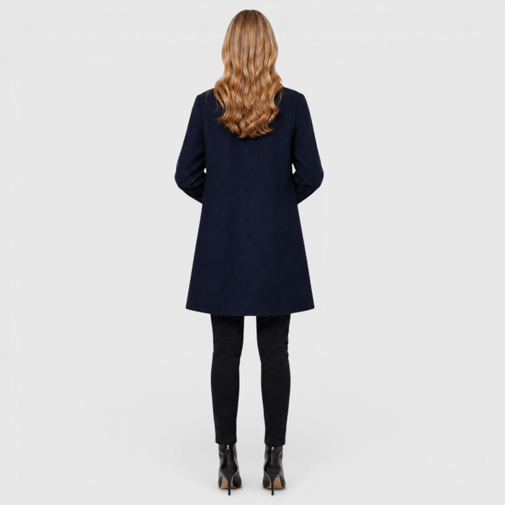 Women's Tailored Long Wool Blend Coat