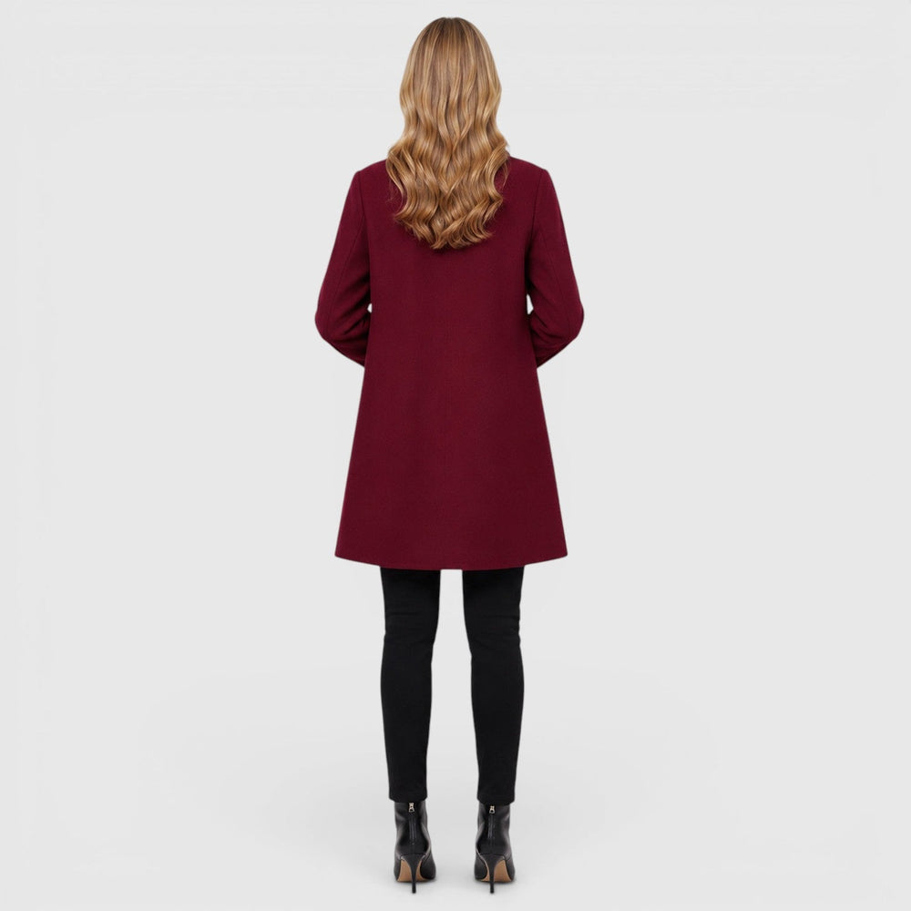 Women's Tailored Long Wool Blend Coat