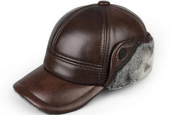 Griffith | Men's Leather Ear Flap Ushanka