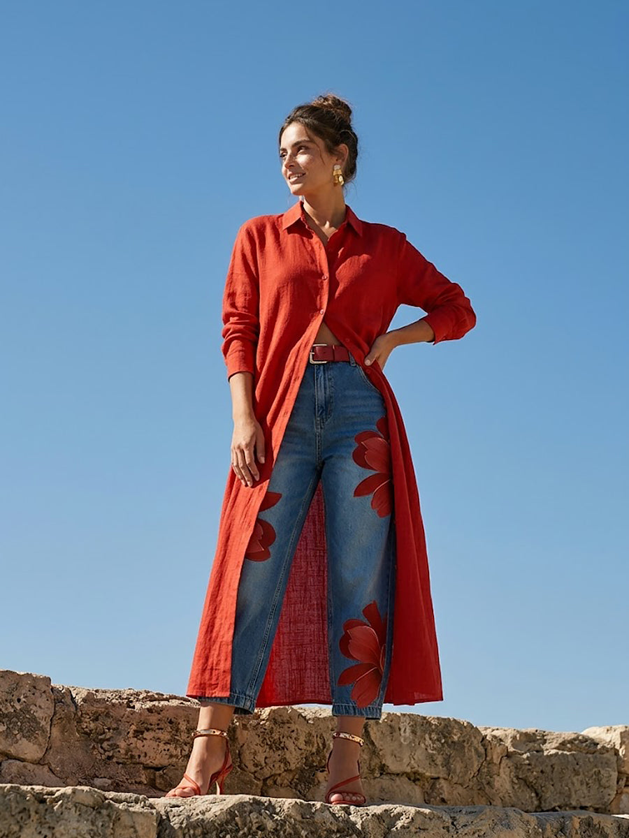 Bernadine | Floral Wide-Leg Pants