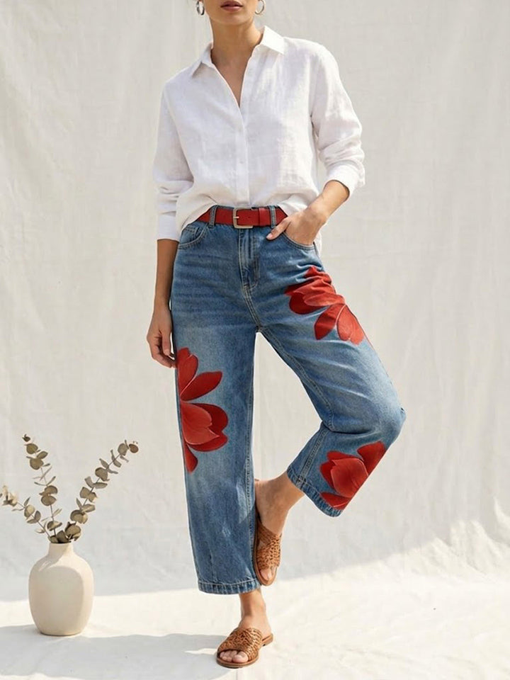 Bernadine | Floral Wide-Leg Pants