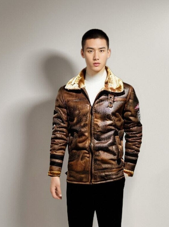 Clifford | Fur-Lined Leather Flight Jacket
