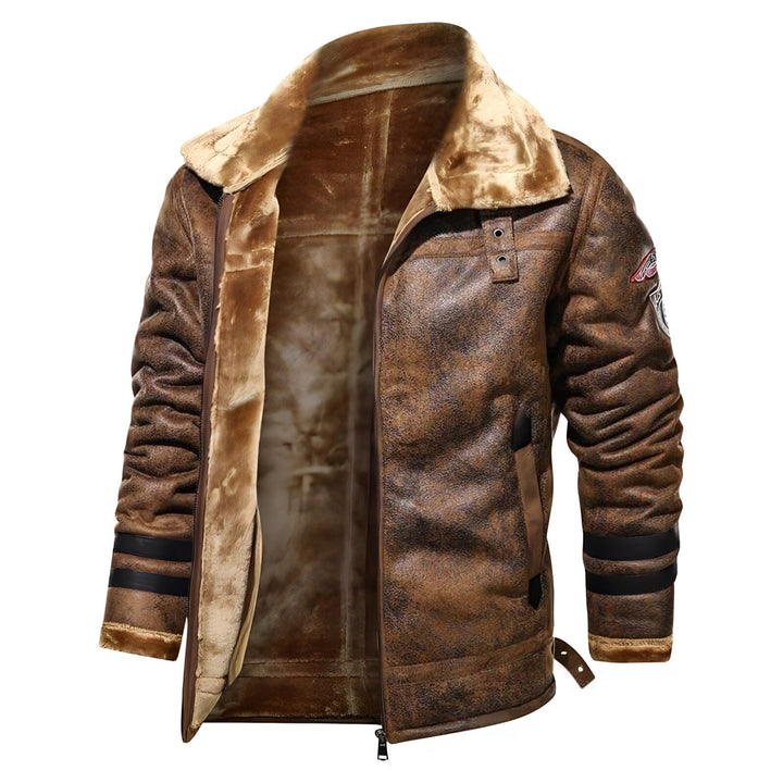 Clifford | Fur-Lined Leather Flight Jacket