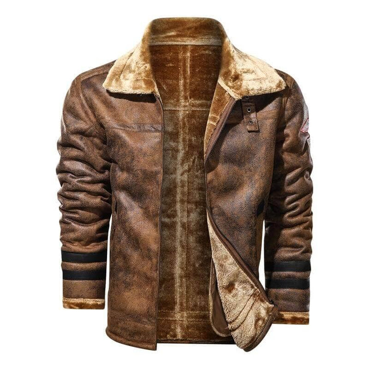 Clifford | Fur-Lined Leather Flight Jacket