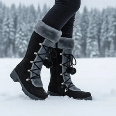 Juniper | Women's Fur Trim Winter Boots