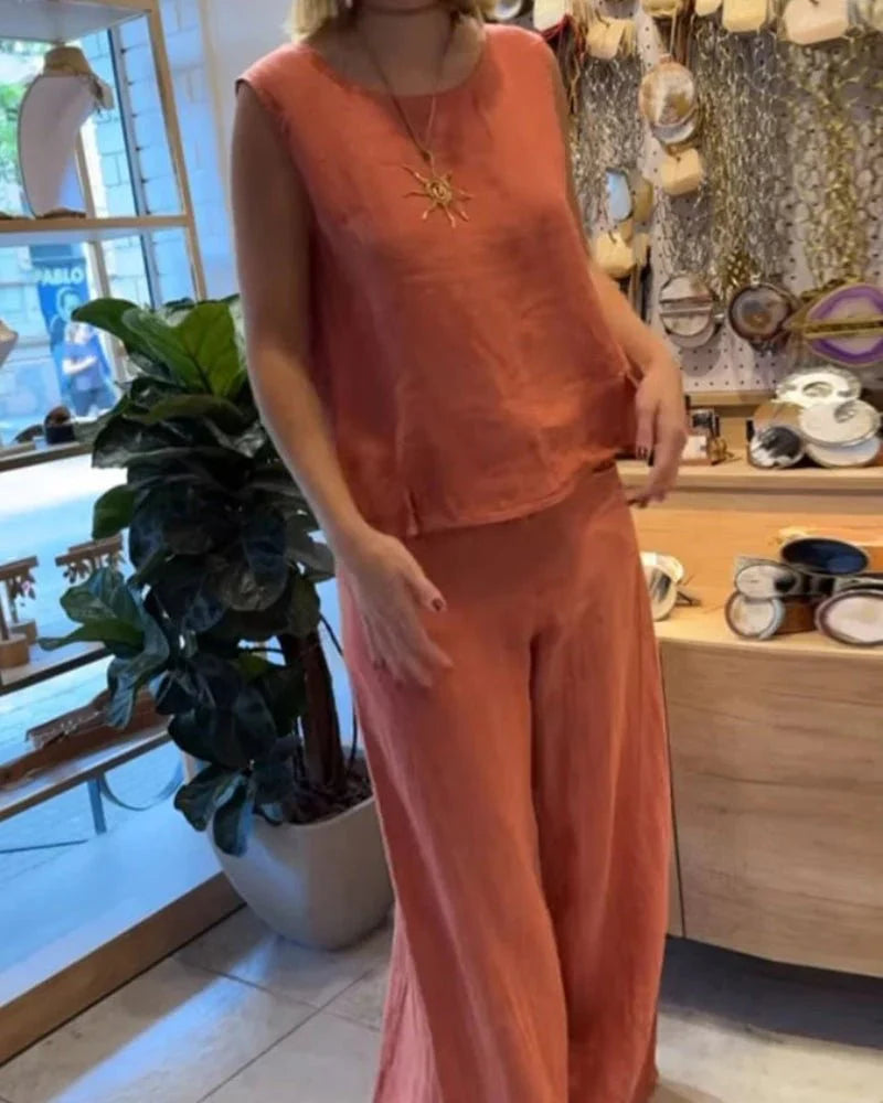 Clairette | Sleeveless Two-Piece Set