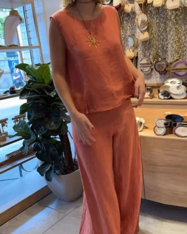Clairette | Sleeveless Two-Piece Set