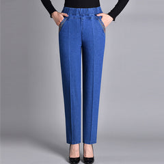 Andrée | Pull-On Straight-Leg Jeans with an Elasticated Waist
