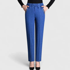 Floralyssa | Cold-Weather Pull-On Trousers with Side Pockets