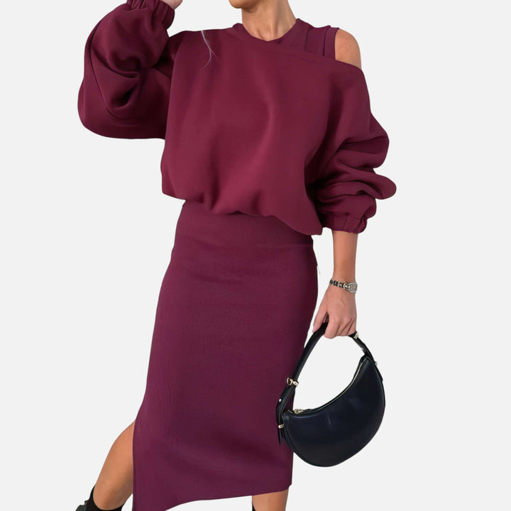 Éliane | Off-shoulder Skirt Set