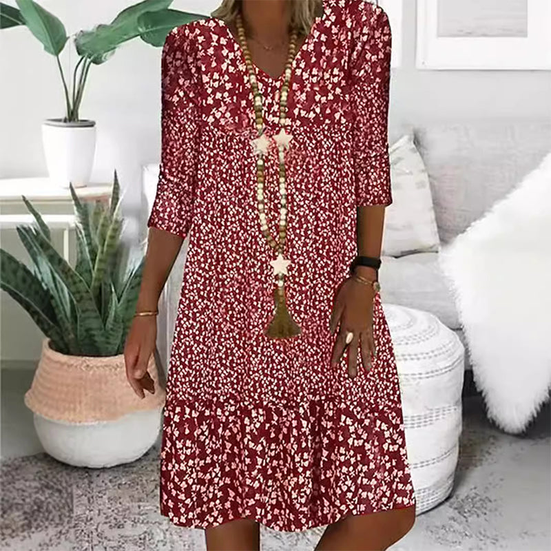 Gabrielle | Relaxed Tiered Midi Dress