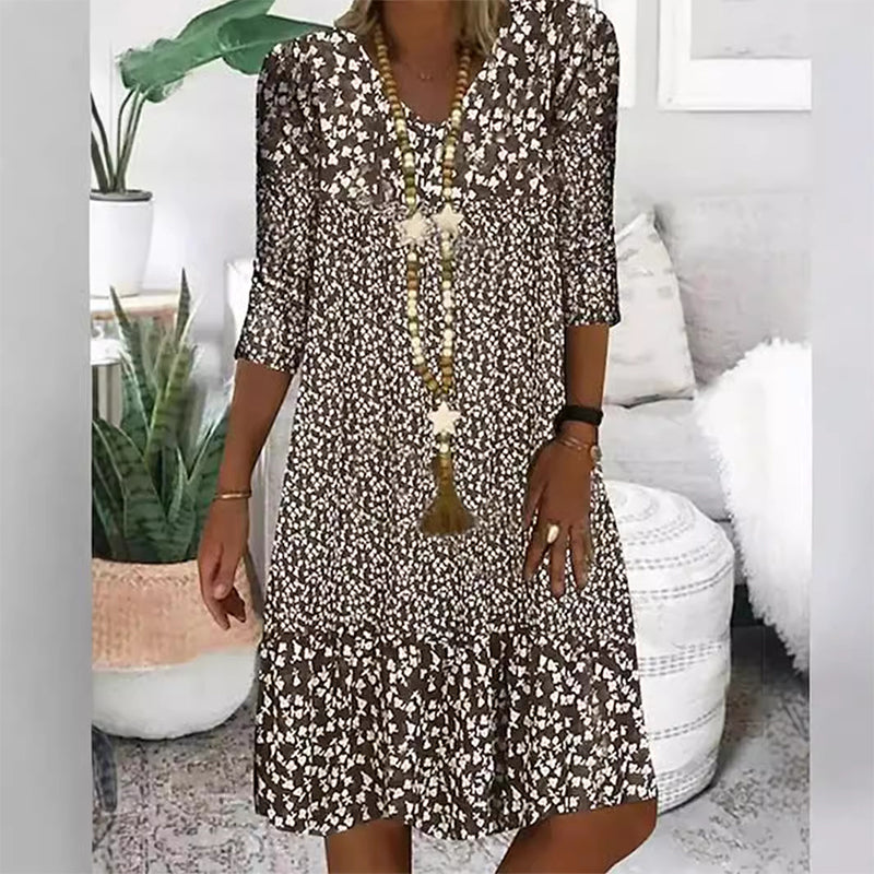 Gabrielle | Relaxed Tiered Midi Dress