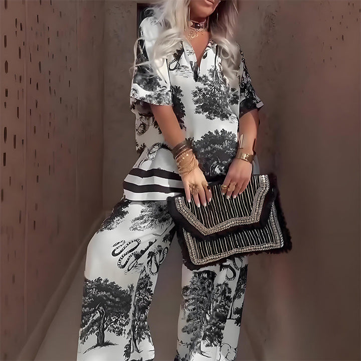 Hélia | Printed Two-Piece Set