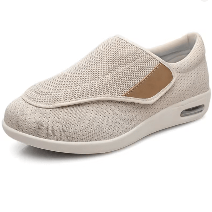 Casual Wide Orthopedic Indoor Slippers - Beige