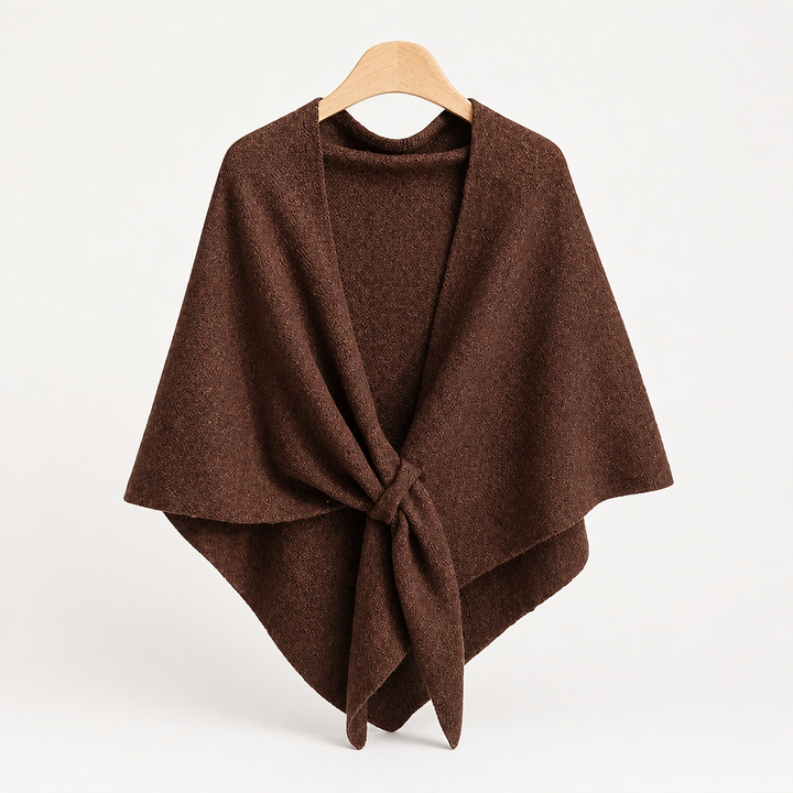 Women's Wool Knit Neck Triangle Scarf