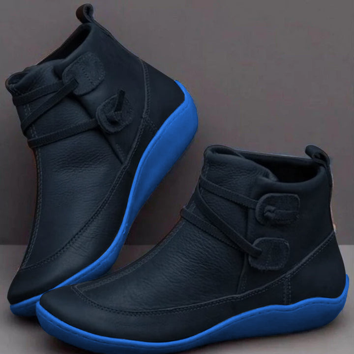 Women's Wide Fit Orthopedic Shoe Boots - Blue