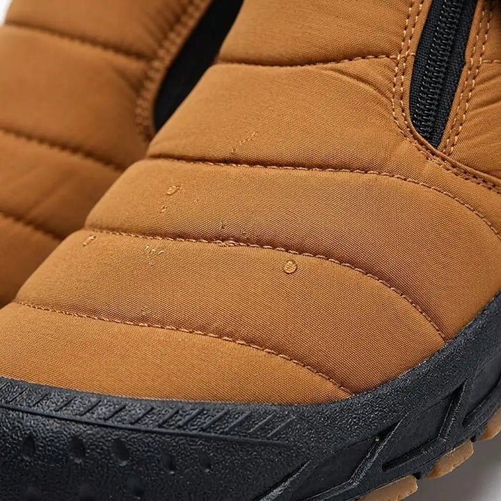 Men's Fleece-Lined Slip On Snow Boots