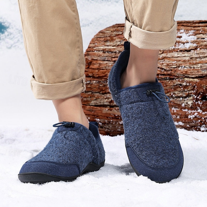 Men's Fuzzy House Indoor Non-Slip Slippers