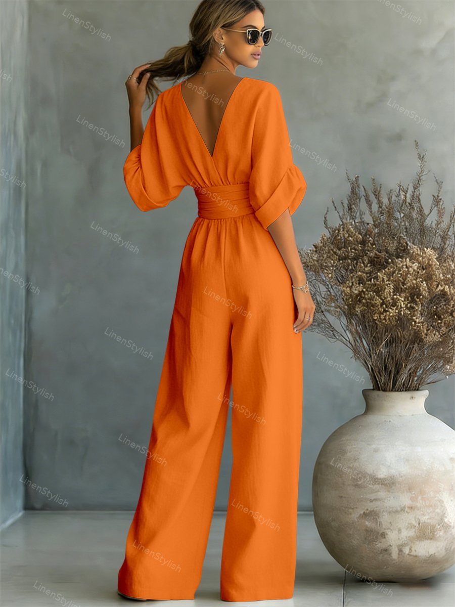 Isadora | V-Neck Jumpsuit