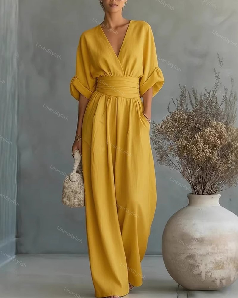 Isadora | V-Neck Jumpsuit