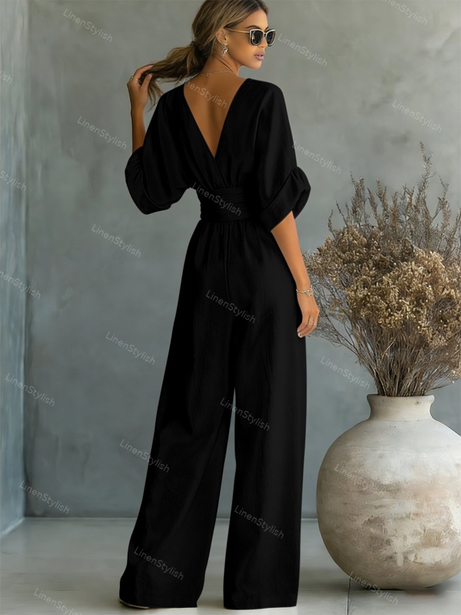 Isadora | V-Neck Jumpsuit