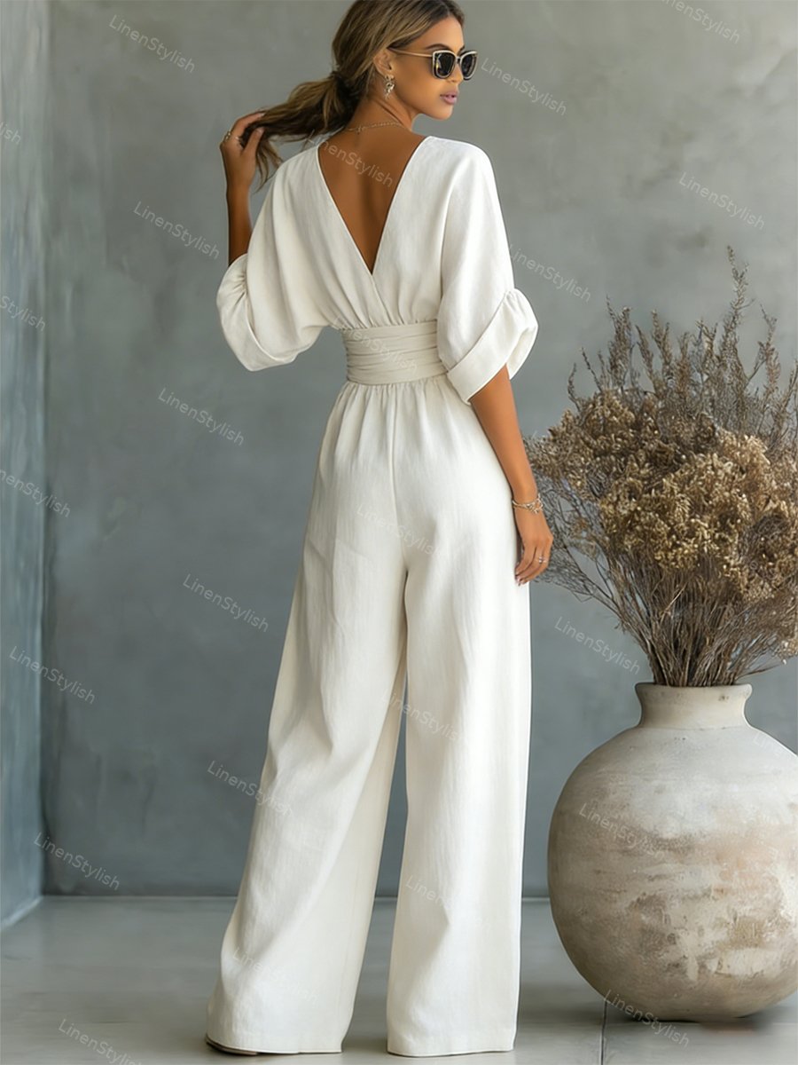 Isadora | V-Neck Jumpsuit