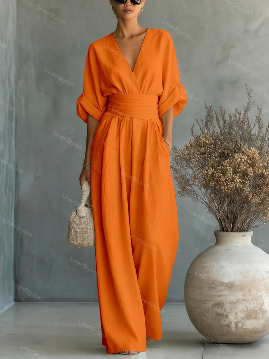 Isadora | V-Neck Jumpsuit