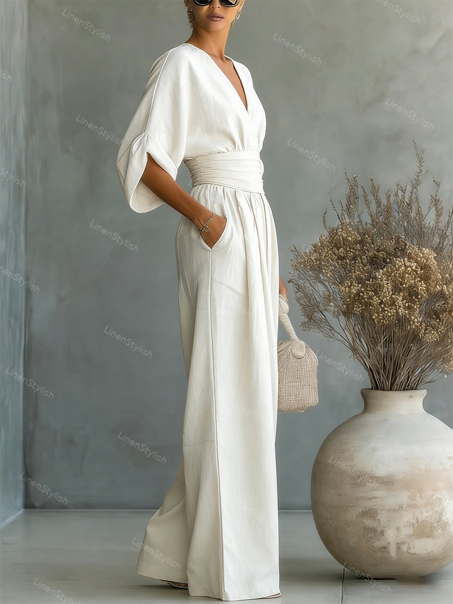 Isadora | V-Neck Jumpsuit