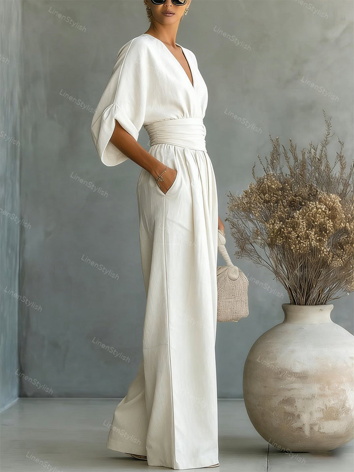 Isadora | V-Neck Jumpsuit