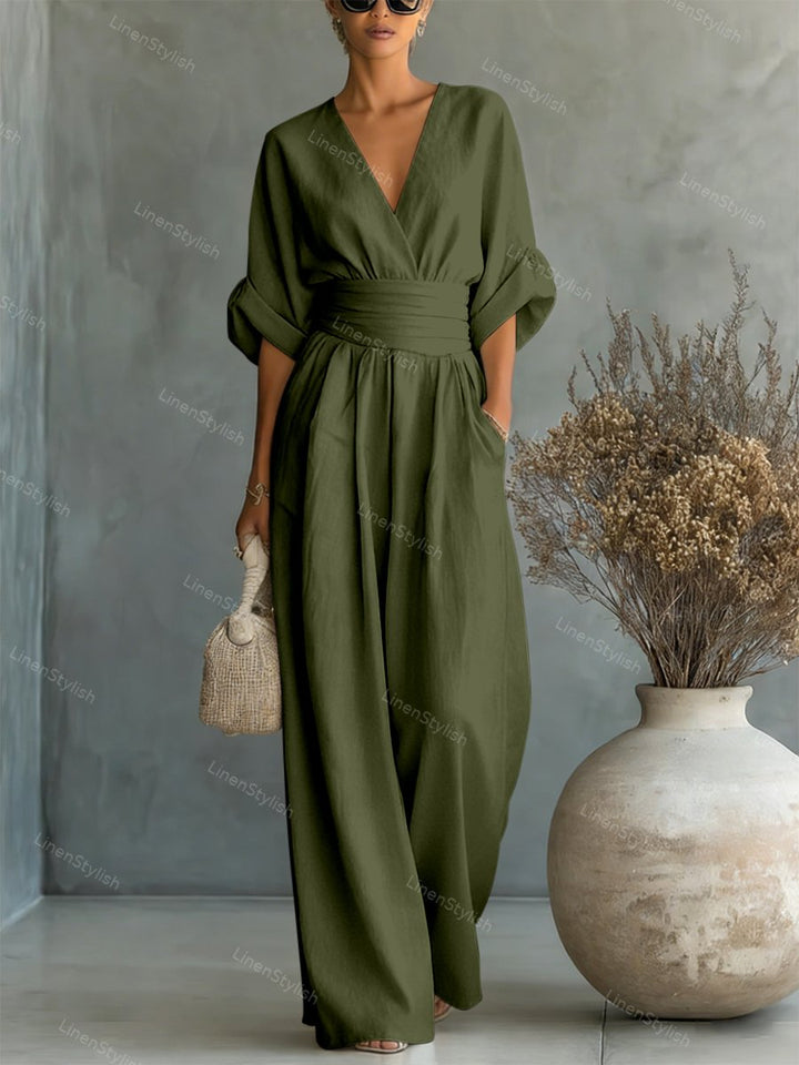 Isadora | V-Neck Jumpsuit