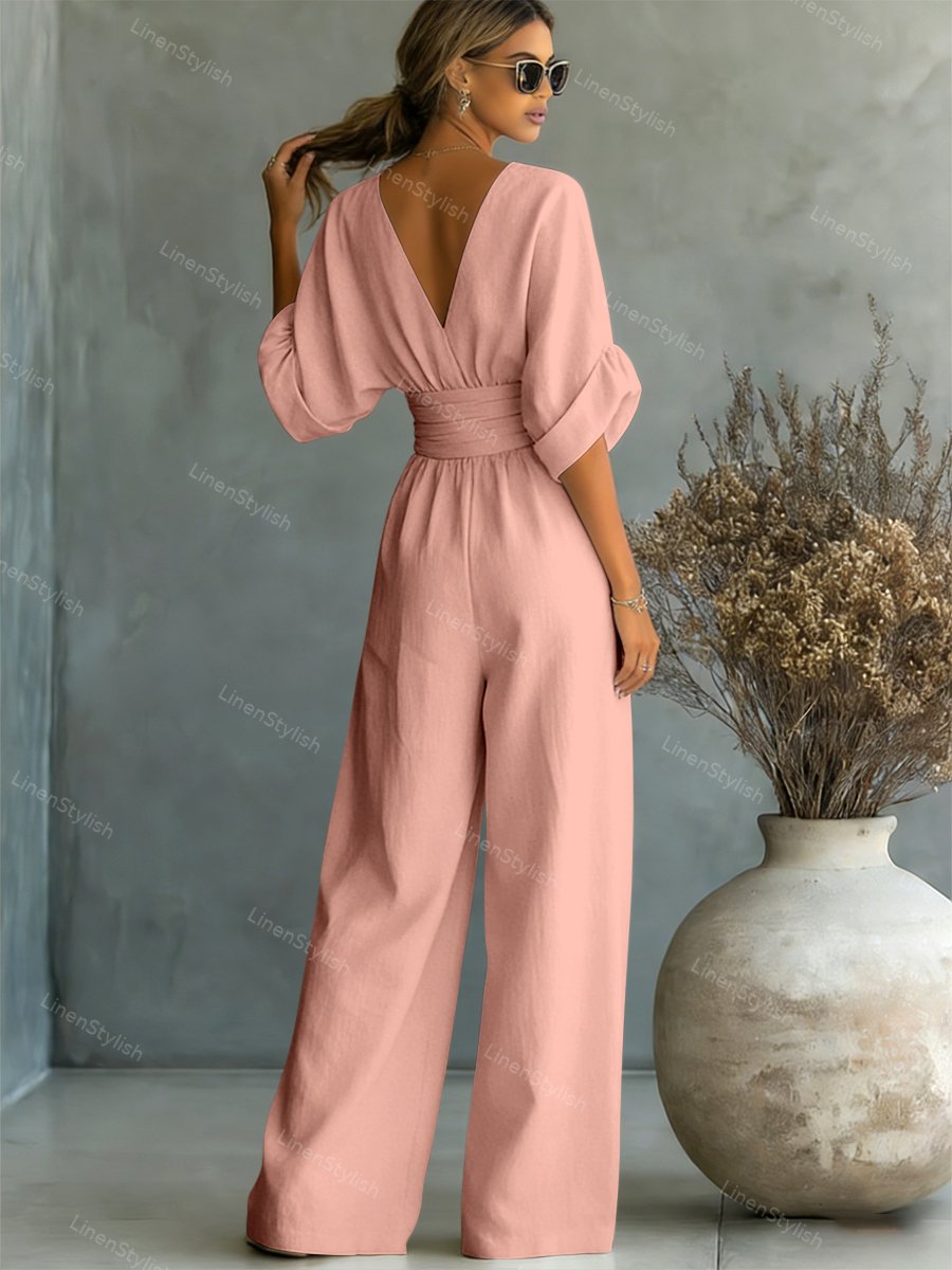 Isadora | V-Neck Jumpsuit