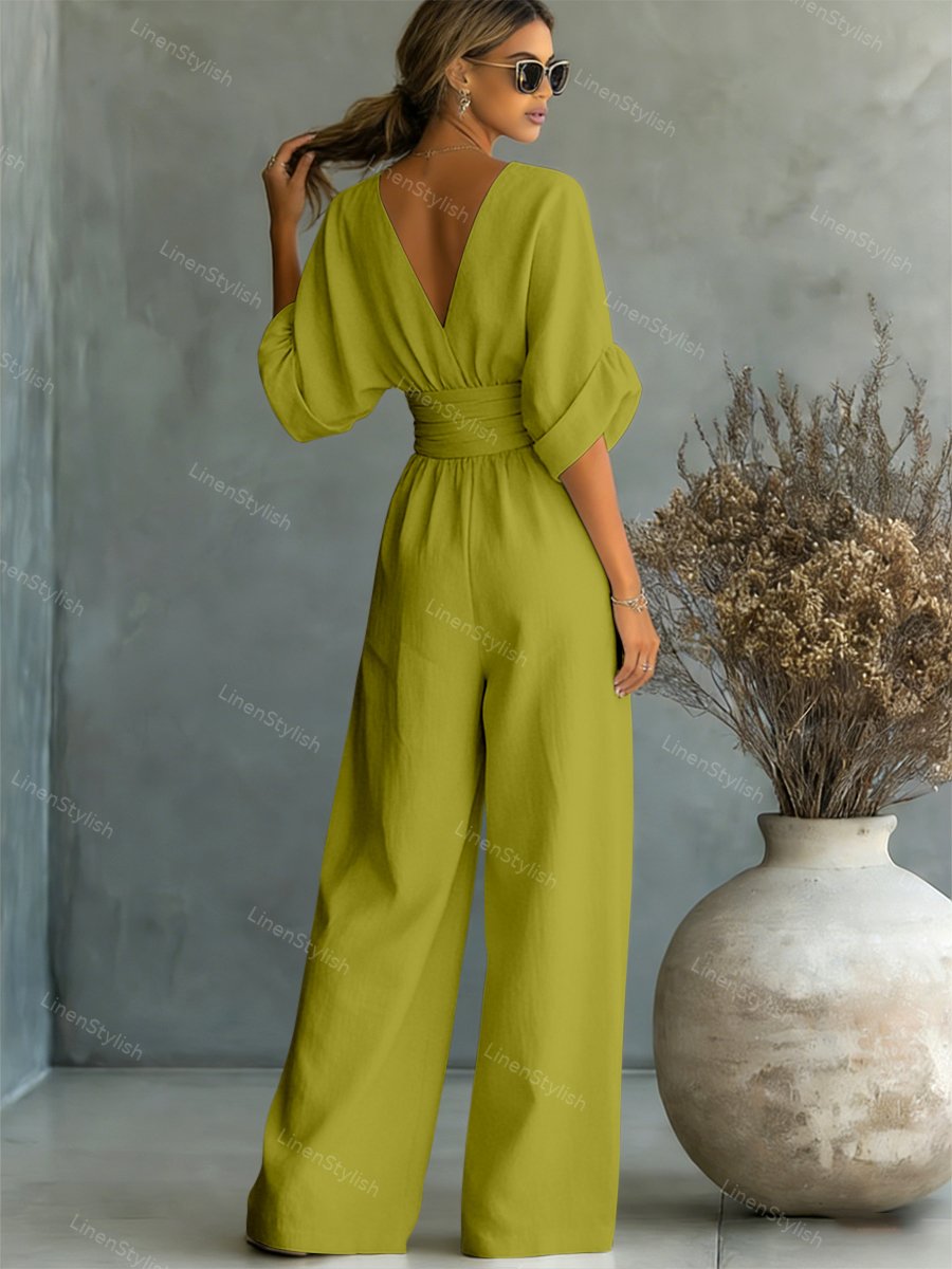 Isadora | V-Neck Jumpsuit
