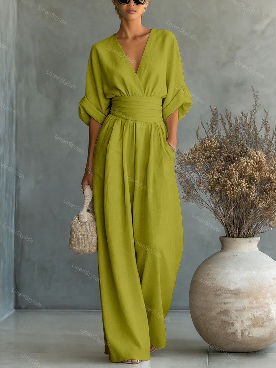 Isadora | V-Neck Jumpsuit